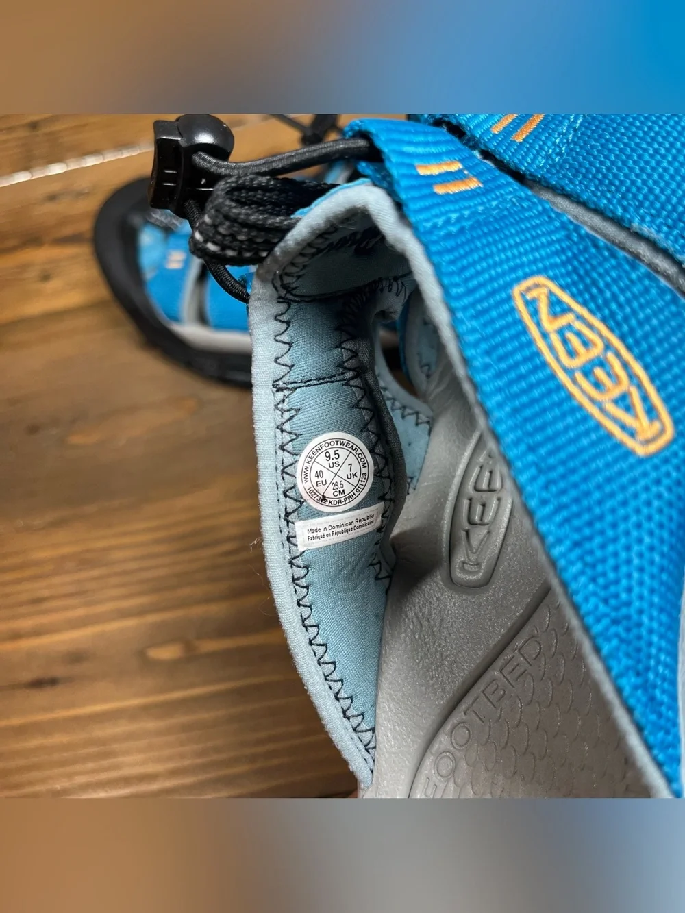 Keen Newport Slide Sport Waterproof Sandal Turquoise Women size 9.5
